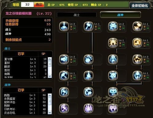龙之谷战神技能加点图2020,龙之谷战神技能加点图2021