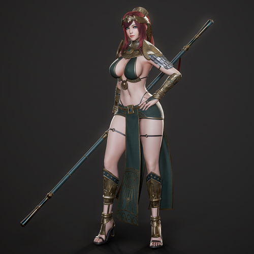 高画质3d好看女性角色手游,3d游戏女角色建模图片